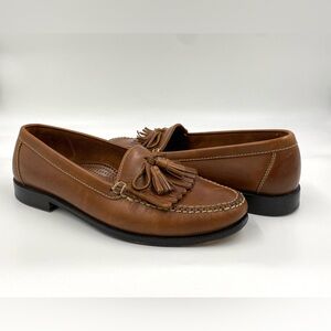 Cole Haan Mens Slip On Loafers Shoes Brown Sz 10.5 M, Apron Style Casual Leather